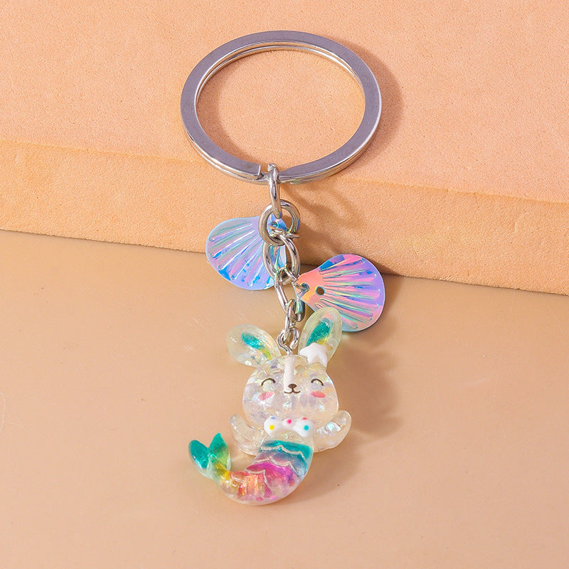 Wholesale Cartoon Mermaids Jellyfish Octopus Keychains